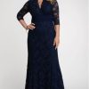 Plus Size Kjoler TP Kjoler | Screenplus Size Blondekjole I Navy