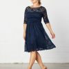 Plus Size Kjoler TP Kjoler | Luna Lace Navy