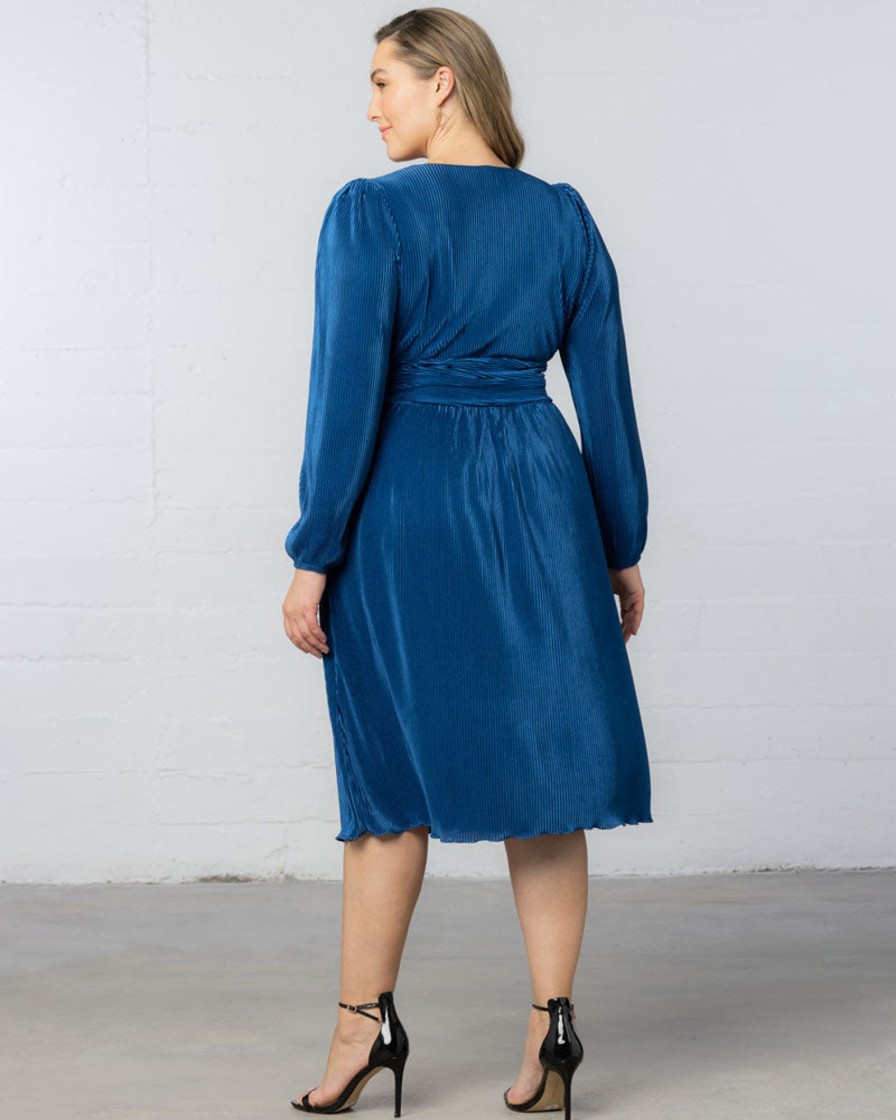 Plus Size Kjoler TP Kjoler | Sophie Pleated Plus Size Festkjole