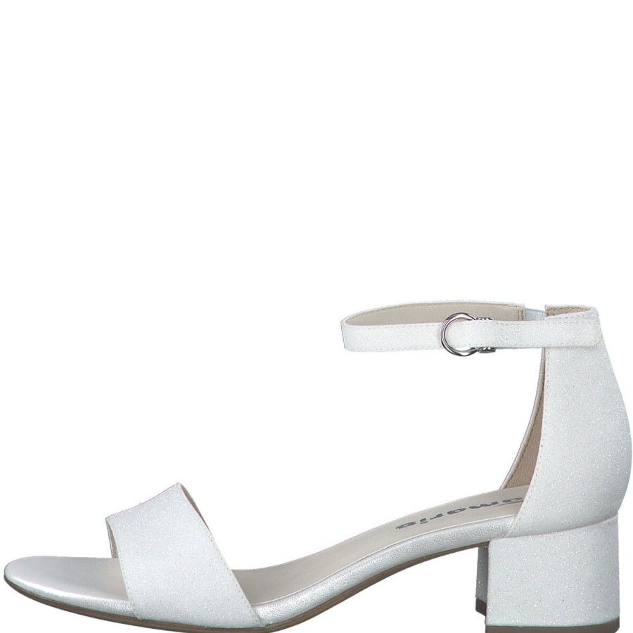 Tilbehor TP Kjoler | Sandalette - Tamaris - White Glam